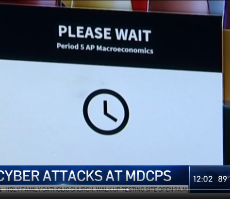 Miami-Dade County Public Schools fell victim to cyber attacks for the third day in a row Wednesday.