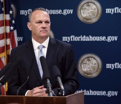 The legal fees are mounting to defend Richard Corcoran's reopening order. Image via The News Service of Florida.