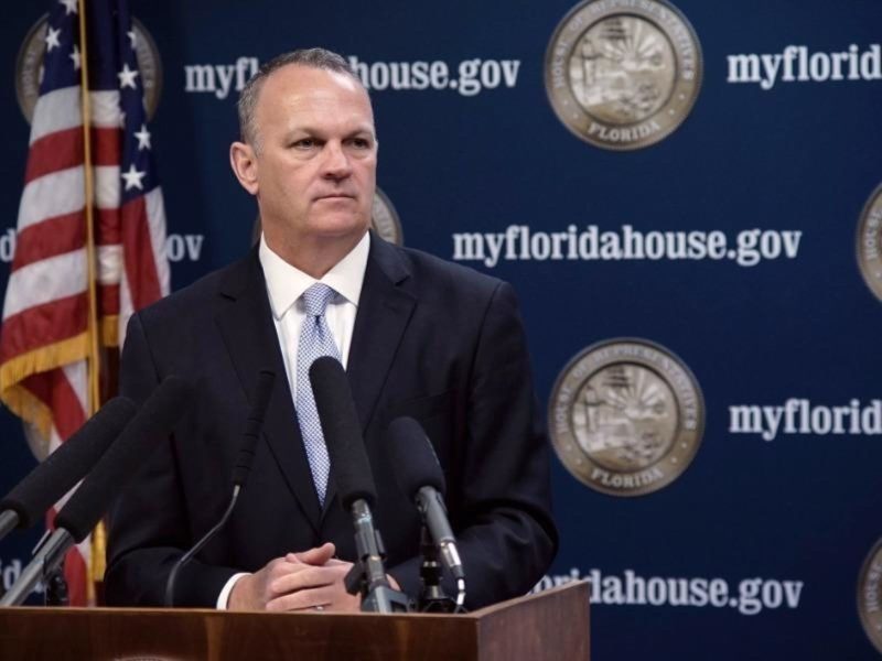 The legal fees are mounting to defend Richard Corcoran's reopening order. Image via The News Service of Florida.