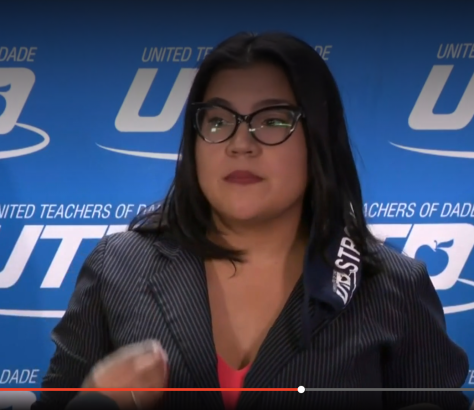 UTD President, Karla Hernandez-Mats