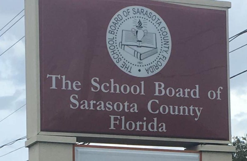 Sarasota School Board sign