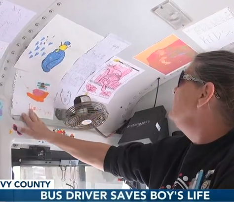 Bus driver Tanya Rivenburg saves boy's life