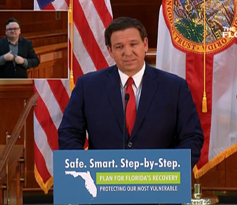Florida Governor Ron DeSantis reinforced the message that parents will be able to choose between sending their kids back to school or continue their online education at home. BY THE FLORIDA CHANNEL