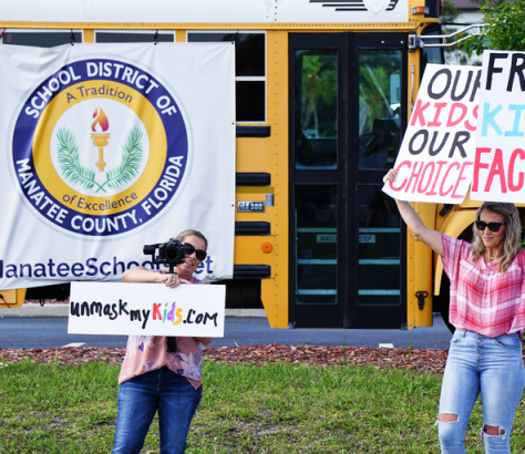 Masks protest in Manatee County Schools