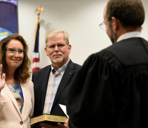 Cynthia Saunders, formerly the deputy superintendent of instructional services, became the superintendent of Manatee County schools on Thursday afternoon. BY GIUSEPPE SABELLA
