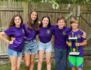 Members of the Odissey of the Mind St. Paul team include Alexandria Mitsis (from left), Isabella Hovan, Evie M'Ree Moore, Ryan Ley and Henry Baranek.