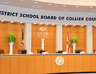 Collier County School District created a hostile environment for students when it removed books related to LGBTQ+ and racial issues or written by LGBTQ+ or non-White authors, a complaint filed with OCR alleges. Retrieved from Collier County Public Schools.