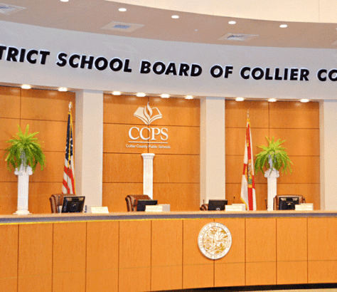 Collier County School District created a hostile environment for students when it removed books related to LGBTQ+ and racial issues or written by LGBTQ+ or non-White authors, a complaint filed with OCR alleges. Retrieved from Collier County Public Schools.