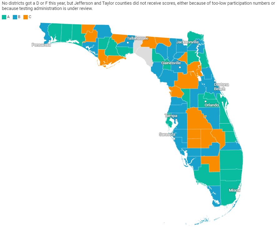 Report card The highest and lowest performing school districts in